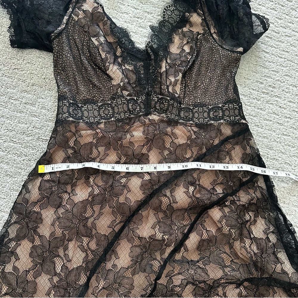EUC Anthropologie Sheerly Beloved Layer of Lace Maxi Dress - Size 4 - Picture 11 of 16